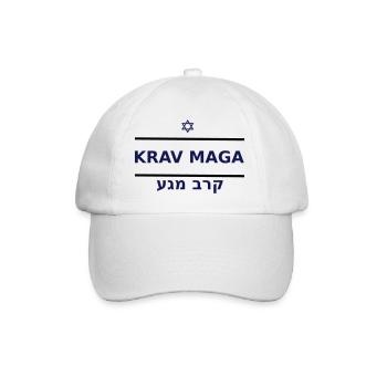 KRAV MAGA - Baseballkappe - Weiß/Weiß - Vorne