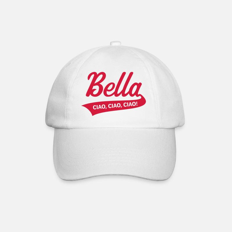 Bella – Ciao, Ciao, Ciao (Italien Abschiedsfeier) - Baseballkappe - Weiß/Weiß