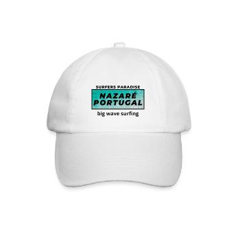 Nazare Portugal's surf hot spot - Baseball Cap - white/white - Front