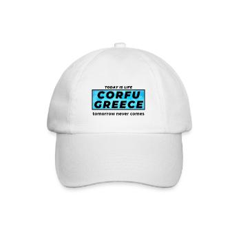 Corfu Greece - Baseball Cap - white/white - Front