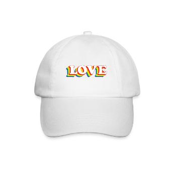 Lettrage vintage Retro Love Classiv - Casquette classique - blanc/blanc - Devant