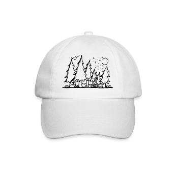 Forêt de sapins - Casquette classique - blanc/blanc - Devant