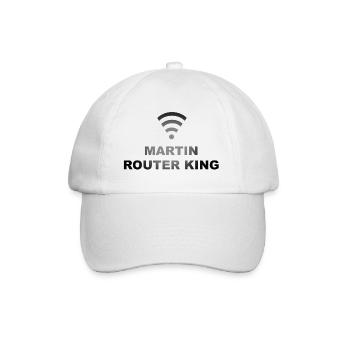 Martin Router King logo pun lettering - Casquette classique - blanc/blanc - Devant