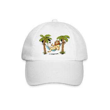 Maskotti Artur - Relaxant - Casquette classique - blanc/blanc - Devant