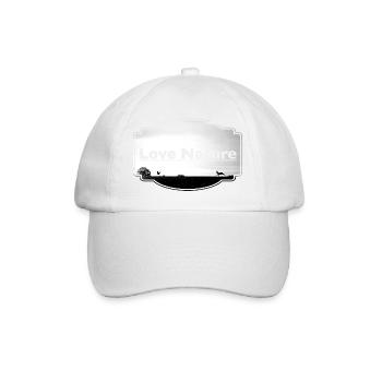 Love Nature noir et blanc - Casquette classique - blanc/blanc - Devant