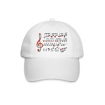la musique - Casquette classique - blanc/blanc - Devant