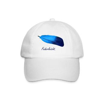 Feder Federleicht Vogel - Baseballkappe - Weiß/Weiß - Vorne