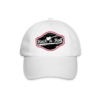 Rock n Roll Baby - Baseball Cap - white/white - Front