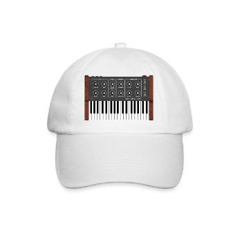 Synthétiseur vintage analogique - Casquette classique - blanc/blanc - Devant