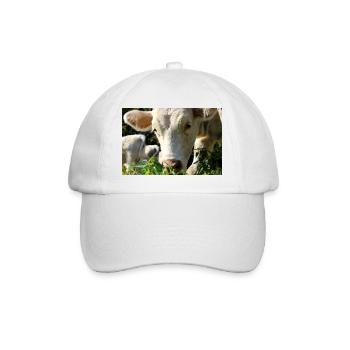 Affiche vache - Casquette classique - blanc/blanc - Devant