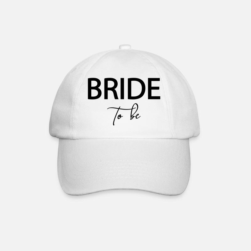 Bride to be! - personalisierbar - Baseballkappe - Weiß/Weiß