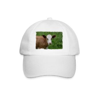 La vache - Casquette classique - blanc/blanc - Devant
