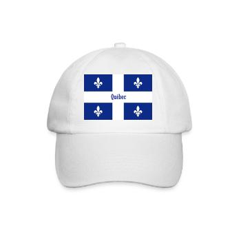 Quebec - Baseballkappe - Weiß/Weiß - Vorne