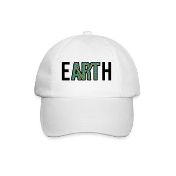 Art - Earth - Earth Art - Coronavirus - E-ART-H - Baseball Cap - white/white - Front