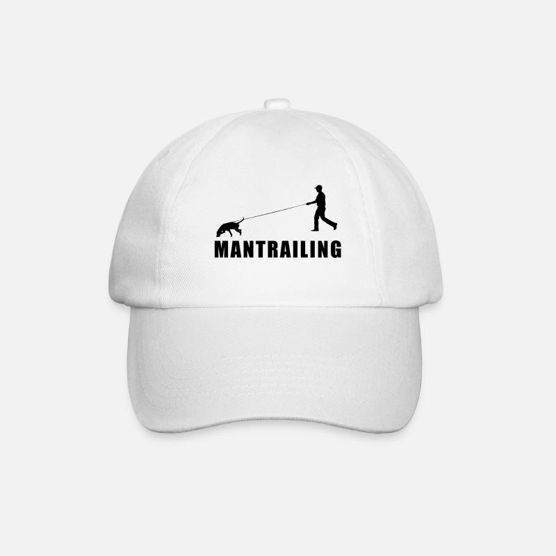 Mantrailing - Baseballkappe - Weiß/Weiß
