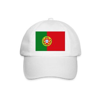 Drapeau Portugal Faro Lisbonne drapeau portugais - Casquette classique - blanc/blanc - Devant
