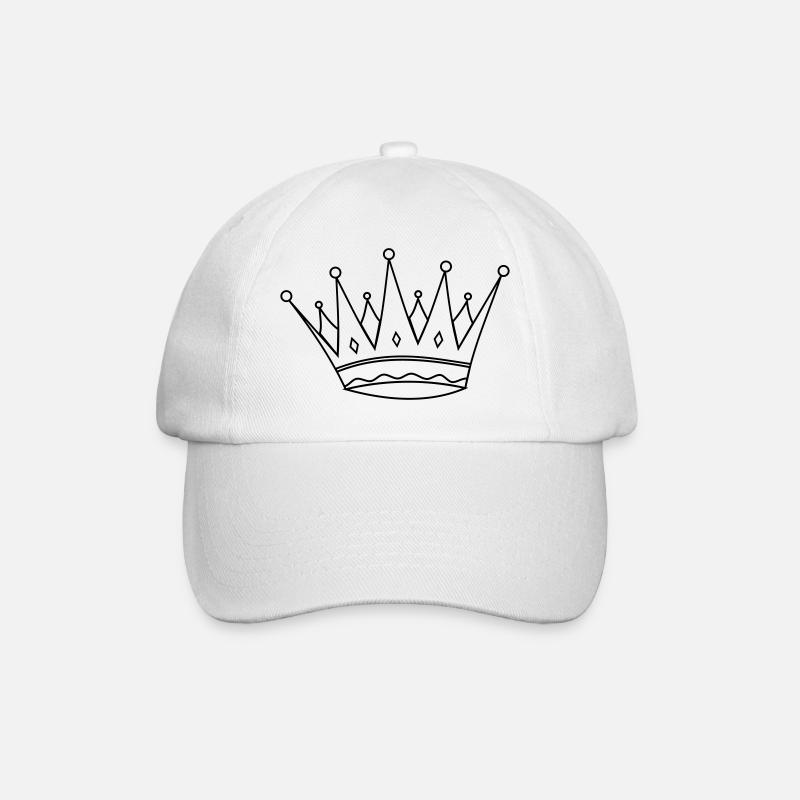 Crown - Baseball Cap - white/white