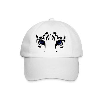 tiger head - Baseball Cap - white/white - Front