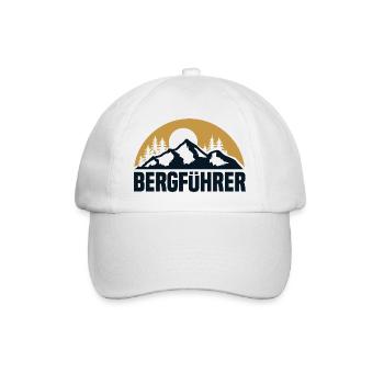 Bergführer Berge Bergsteiger Wanderer Skifahren - Baseballkappe - Weiß/Weiß - Vorne