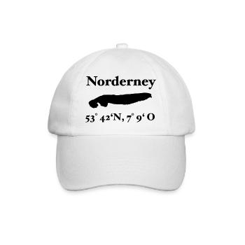 Norderney Insel Design North Sea - Baseball Cap - white/white - Front