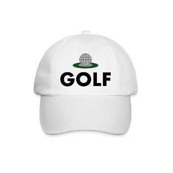 Golfer - Baseballkappe - Weiß/Weiß - Vorne