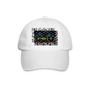 bike - Baseball Cap - white/white - Front