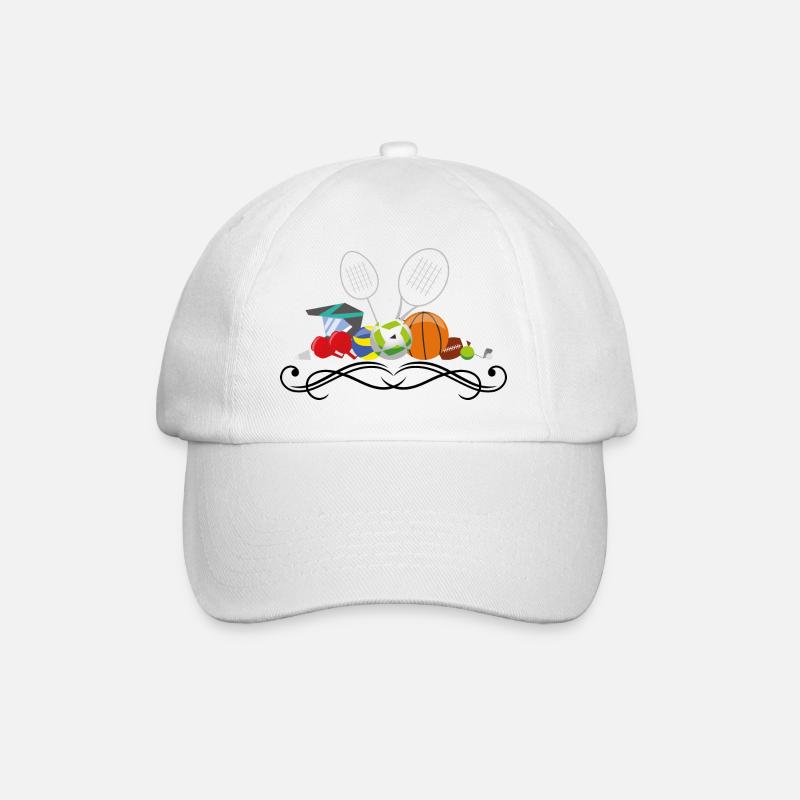 Sport - Baseballkappe - Weiß/Weiß