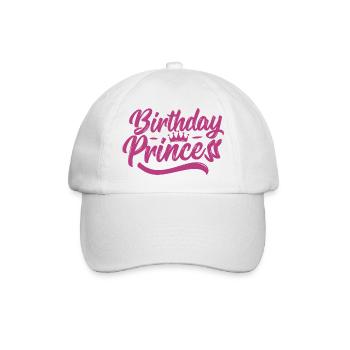 Birthday princess - Baseballkappe - Weiß/Weiß - Vorne