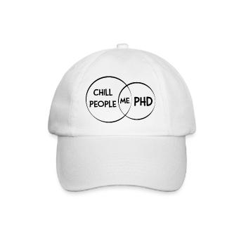 People me phd étudiant cadeau - Casquette classique - blanc/blanc - Devant