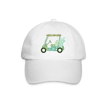 Golf golfeur voiturette termes de golf - Casquette classique - blanc/blanc - Devant