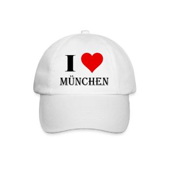 I Love Munich - Casquette classique - blanc/blanc - Devant
