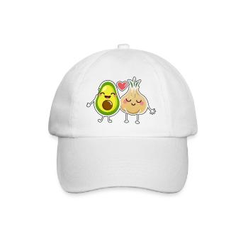 Avocat Rencontre l’ail - Casquette classique - blanc/blanc - Devant