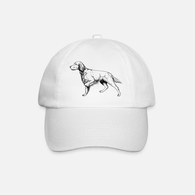 Setter vorstehend - Baseballkappe - Weiß/Weiß