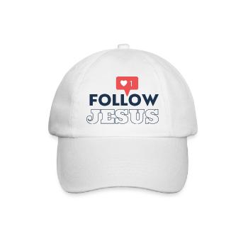 Follow Jesus | Suis Jésus | Successeur de Jésus - Casquette classique - blanc/blanc - Devant