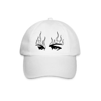 Augen - Baseballkappe - Weiß/Weiß - Vorne