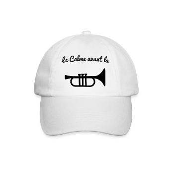 le calme avant la tromette - Casquette classique - blanc/blanc - Devant