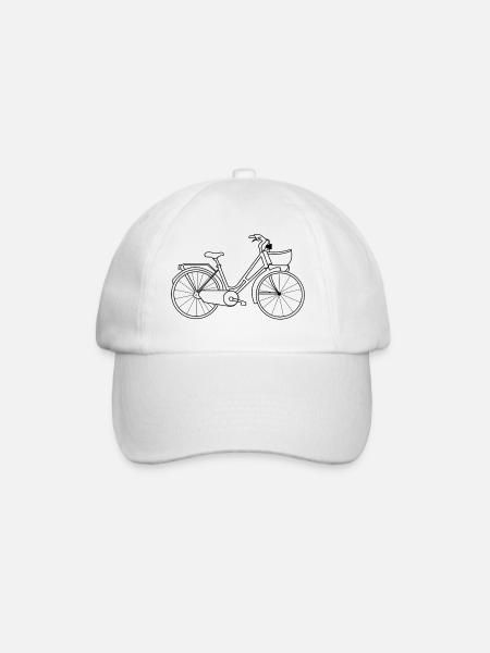 Hollandfahrrad Fahrrad Hollandrad - Baseballkappe - Weiß/Weiß