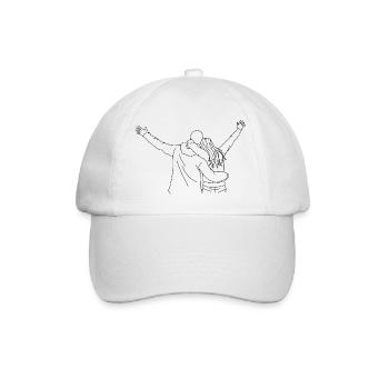 Sibling love - Baseball Cap - white/white - Front