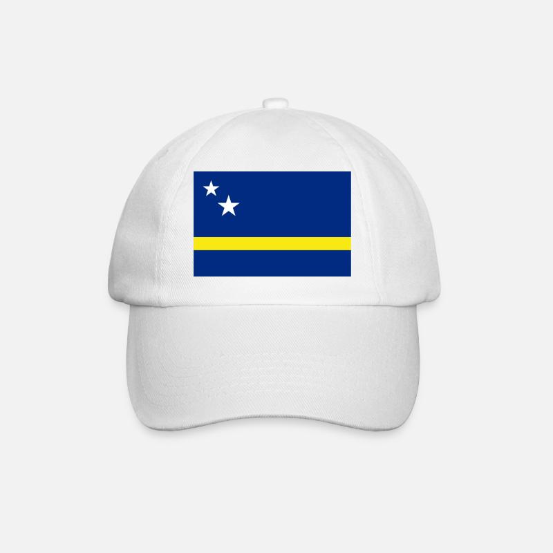 drapeau de Curaçao - Casquette classique - blanc/blanc
