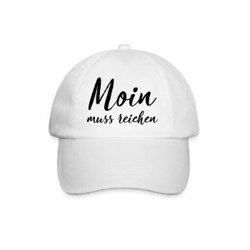 Moin doit être riche du nord de l’Allemagne Plattdeutsch - Casquette classique - blanc/blanc - Devant