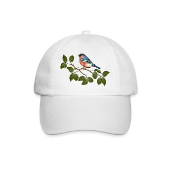 Vogel - Baseballkappe - Weiß/Weiß - Vorne