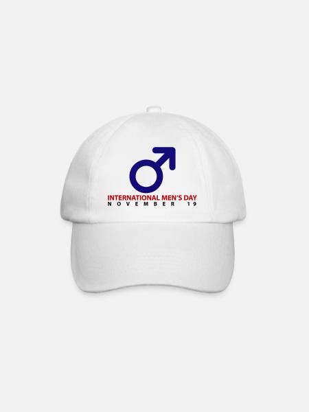 Journée internationale des hommes - Casquette classique - blanc/blanc
