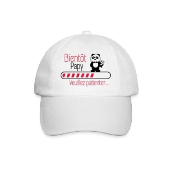 Bientôt papy - Futur Papi - Casquette classique - blanc/blanc - Devant