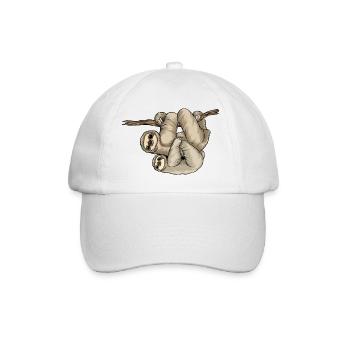 Kunterli Loves Sloths - #KUN-SLO-08 - Cute - Baseball Cap - white/white - Front