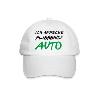 ICH SPRECHE FLIEßEND AUTO VERDE - Baseballkappe - Weiß/Weiß - Vorne