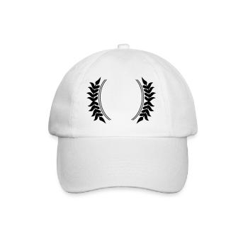Kranz Symbol - Baseballkappe - Weiß/Weiß - Vorne
