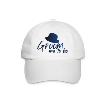 Groom to be - Junggesellenabschied - Baseballkappe - Weiß/Weiß - Vorne