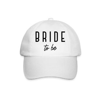 Bride To Be - Bridal Shower Bachelorette Party - Baseball Cap - white/white - Front