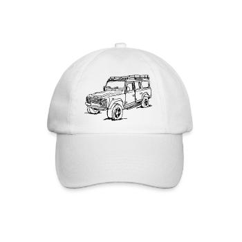Lineart Landy black - Baseball Cap - white/white - Front