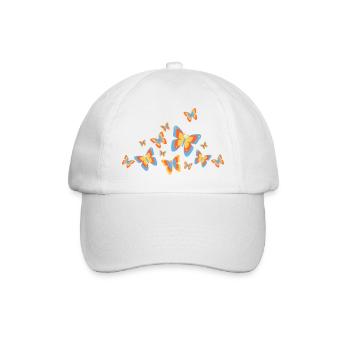 Butterfly Butterfly Insects Spring Summer colorful - Baseball Cap - white/white - Front